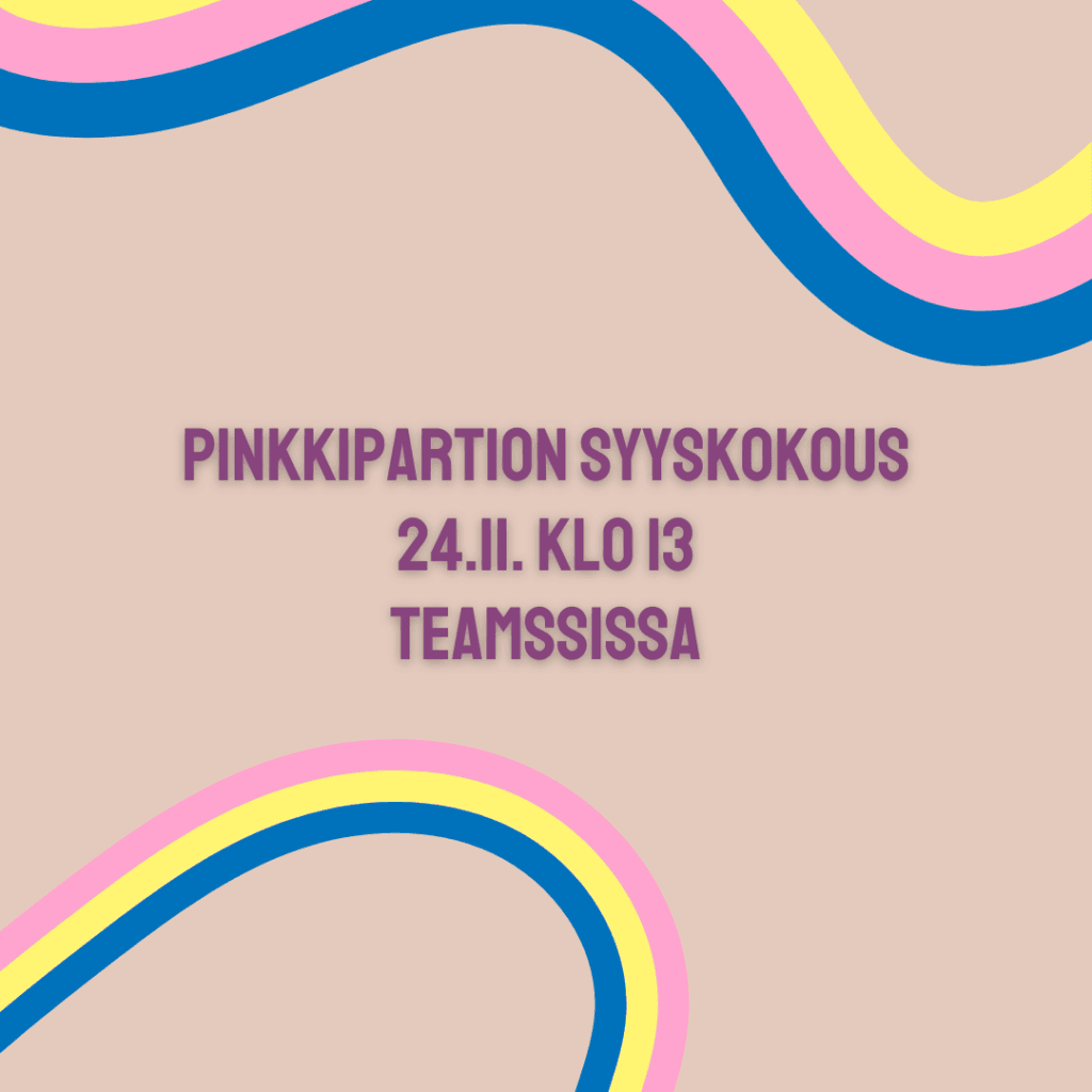 Kutsu pinkkipartion syyskokoukseen - Lue lisää